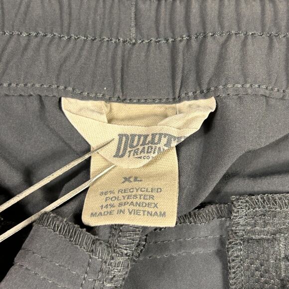 Duluth Trading Co Joggers Pants Mens XL Gray Stretch Athletic Drawstring Cuffed - Picture 3 of 10